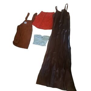 Spring Sale! Lot 33 includes 4 -XS NWOT Shein Corduroy Overalls-TOP-Dress-Skirt